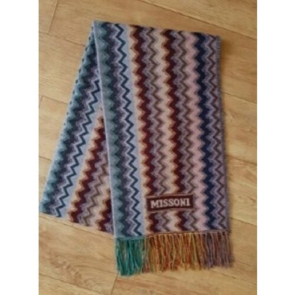 명품 미소니(MISSONI 정품)컬러풀한 색채감각이 뛰어난 아름다운 머플러 목도리 스카프