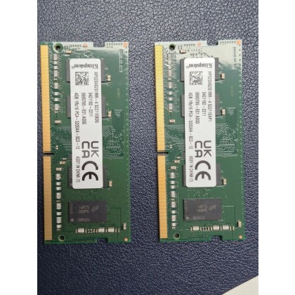 킹스톤 DDR4 4GB PC4 3200AA 노트북 메모리-2개 (PC4-25600)
