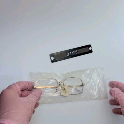 80s 일본 빈티지 데드스톡 미사용/오벌 라운드 안경테 52mm 여성용 골드 투브릿지 레트로 클래식 아이웨어 패션