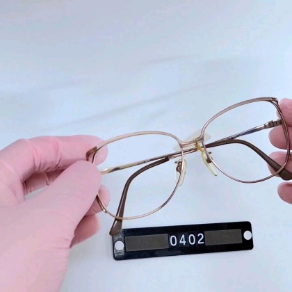 끌로에 Chloe PARIS 8641 안경테 56mm 일본 빈티지 데드스톡 여성용 로즈골드 명품 수입 아이웨어 패션