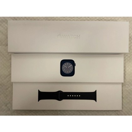 애플워치8 45mm GPS+셀룰러 미드나이트(스포츠밴드) 미개봉 새상품 27만원 판매합니다