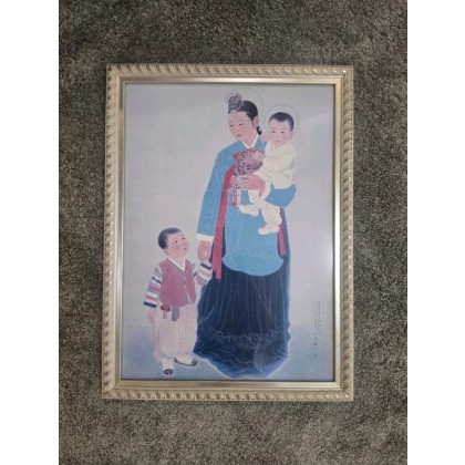 [장우성 화백] 한국의 성모자 그림 액자