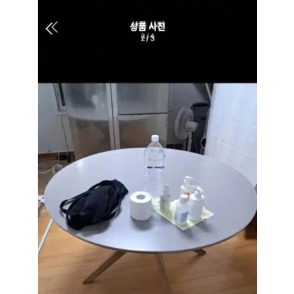 스페인 케이브홈 원형 스톤 식탁