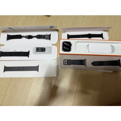 애플워치 7 에르메스 누아르 및 정품 링블 정품 밀레니즈 루프