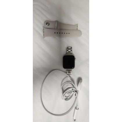 애플워치 SE2 40mm GPS 실버 정품 스트랩 + 충전기