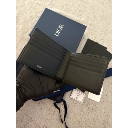[새상품급]디올 오블리크 반지갑 블랙