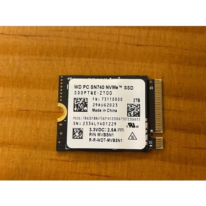 2230 NVMe ssd SN740 2테라 2tb WD 스팀덱/로갈리 등 택포
