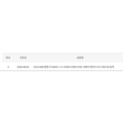 [FALCAM] 팔캠 FC3605C 소니 A7M5 A7M4 A7R5 카메라 케이지 F22 F38 F50 블랙