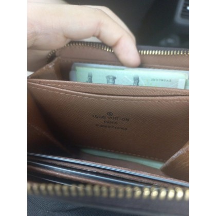 모노그램 지퍼 카드지갑